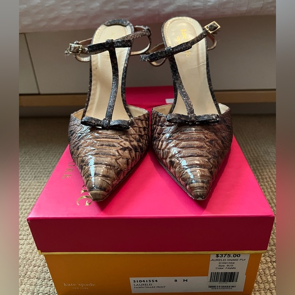 Kate spade snakeskin heels size 8 - Picture 5 of 7